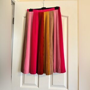 J crew pleated midi skirt